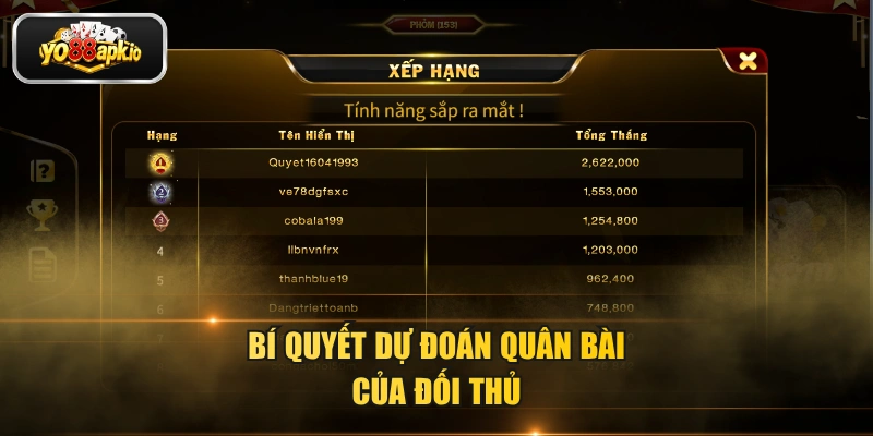 Bí quyết dự đoán quân bài của đối thủ Bí quyết dự đoán quân bài của đối thủ